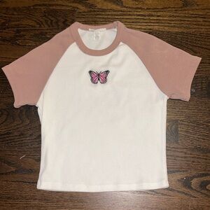 Basic Butterfly Baby Tee